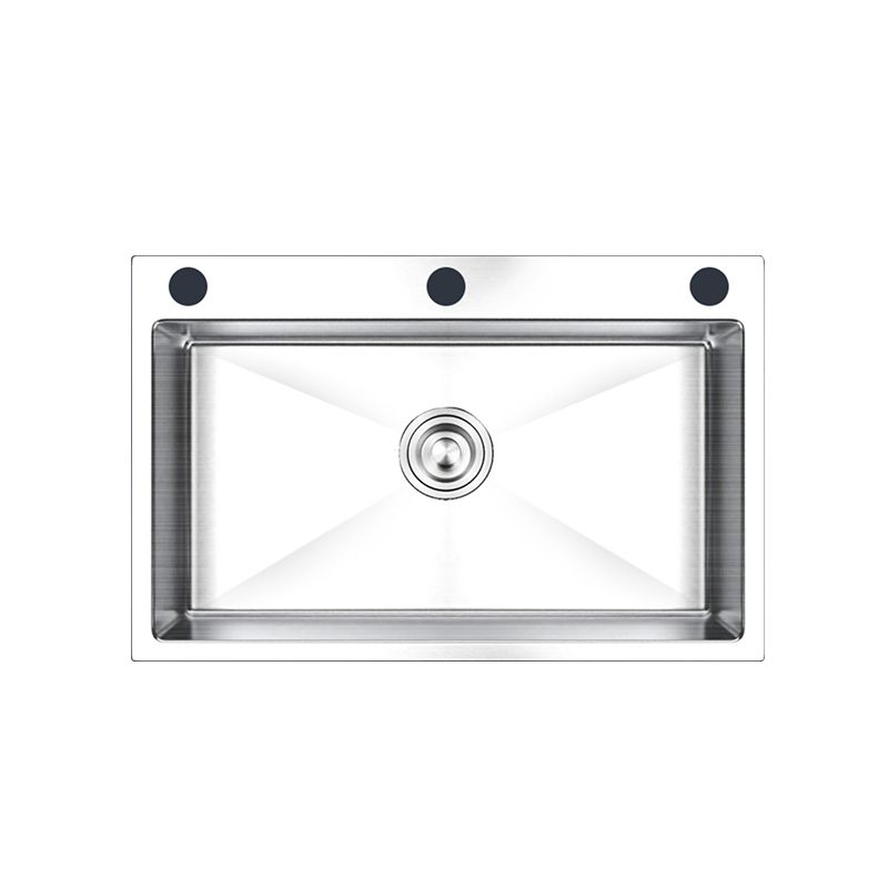 Stainless Steel Kitchen Sink Rectangular Shape Kitchen Sink with Drain Assembly