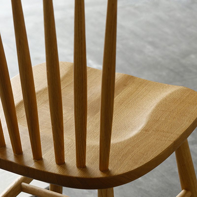 Contemporary Style Side Chair Wood Slat Back Dining Room Chair for Dining Room