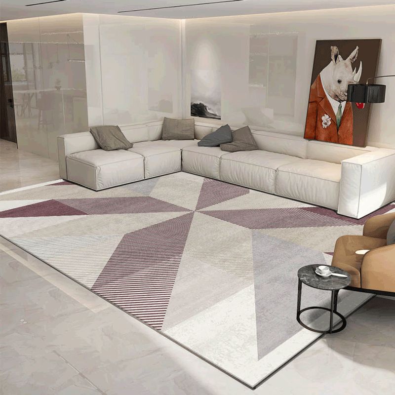 Funky Graphic Pattern Rug Polyester Area Rug Non-Slip Backing Carpet for Living Room