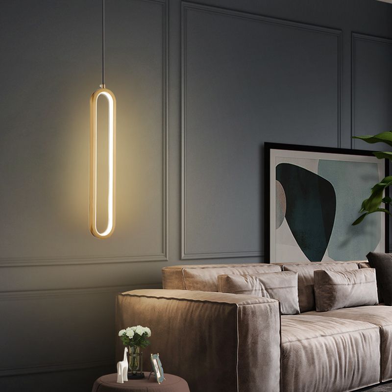Chambre à coucher en suspension d'éclairage minimalisme kit de pendentif linéaire pour chambre à coucher