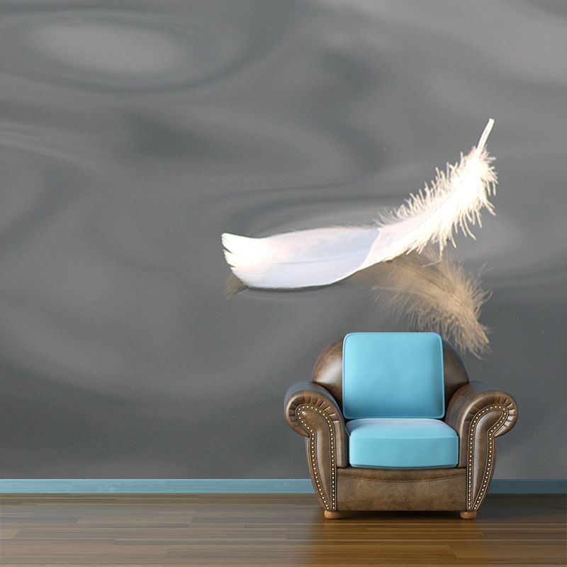 Environmental Wall Mural Wallpaper Feather Sitting Room Wall Mural