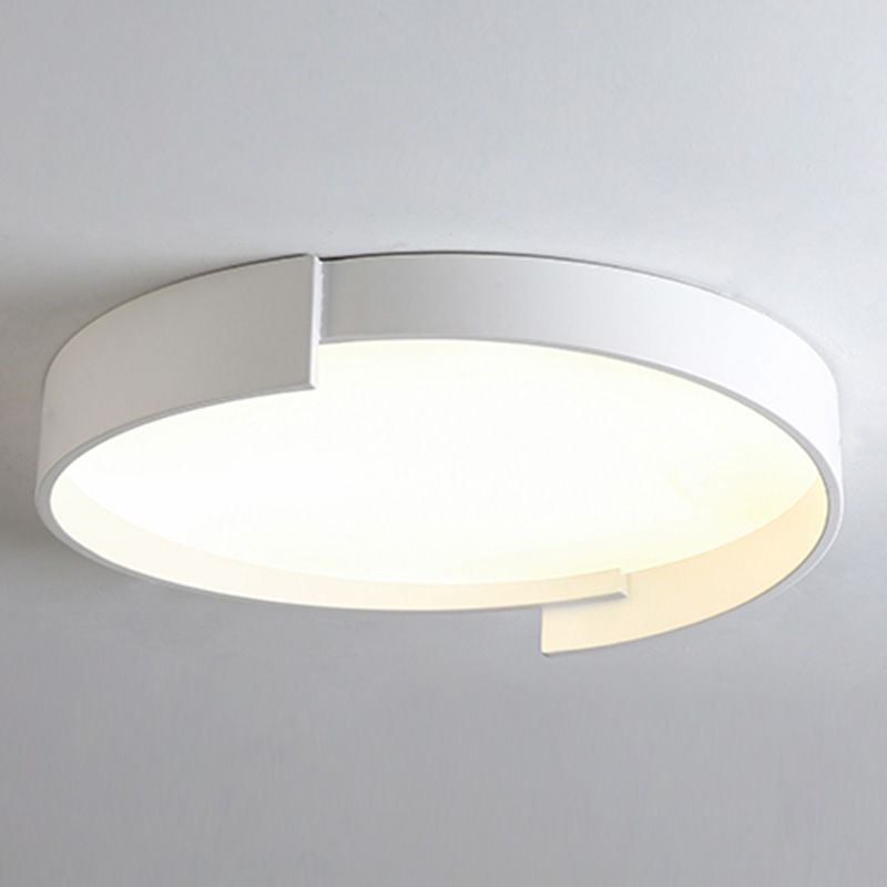 Macaroon Style LED Flush Mount Ceiling Light Northern Europe Simplicity Bedroom Lamp with Frosted Acrylic Lampshade