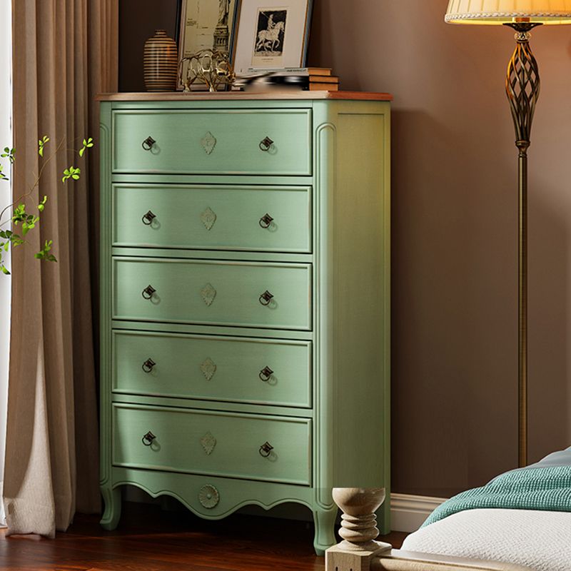 Distressed Storage Chest Dresser Traditional Dresser with Drawers