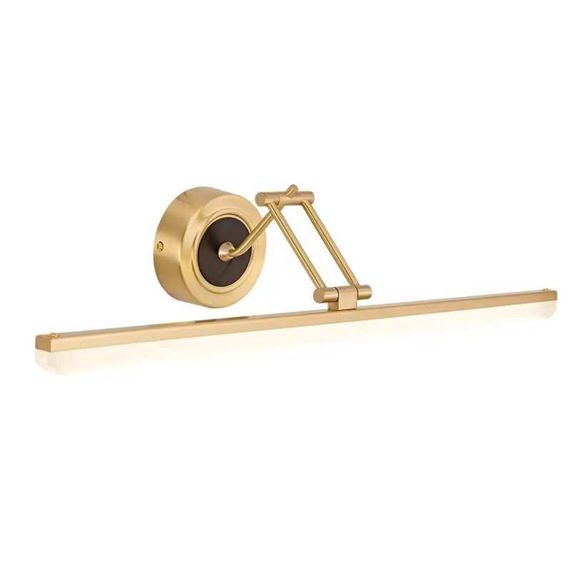 Modern Brass LED Light Vanity Light Fixtures over Mirror for Bathroom Make-up