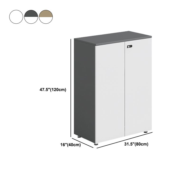 Contemporary Filing Cabinet Wood File Cabinet with Lock and Storage