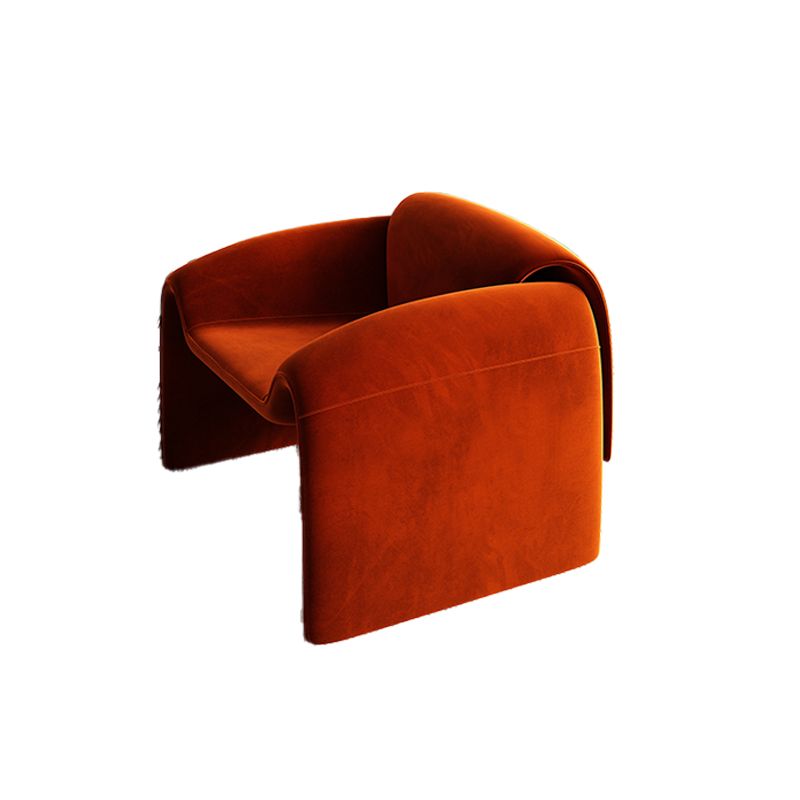 Mid-Century Modern Armless Accent Room Chair Fixed Back Accent Chair for Living Room