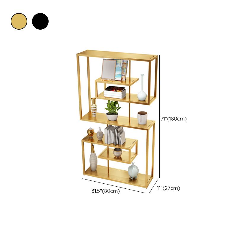 Scandinavian Antique Finish Shelf Bookcase Metal Etagere Bookshelf