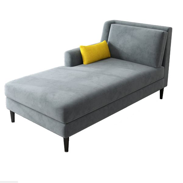 Modern Style Upholstered Chaise Living Room Square Arms Chaise