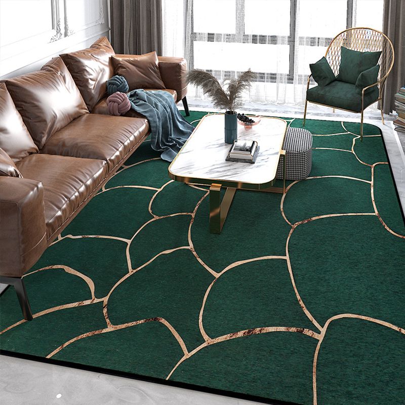 Ontwerper Woonkamer Tapijt Multi-kleuren Samenvatting Afdrukken Tapijten Polypropyleen Niet-slip rug machine Wasbaar gebied Tapijt