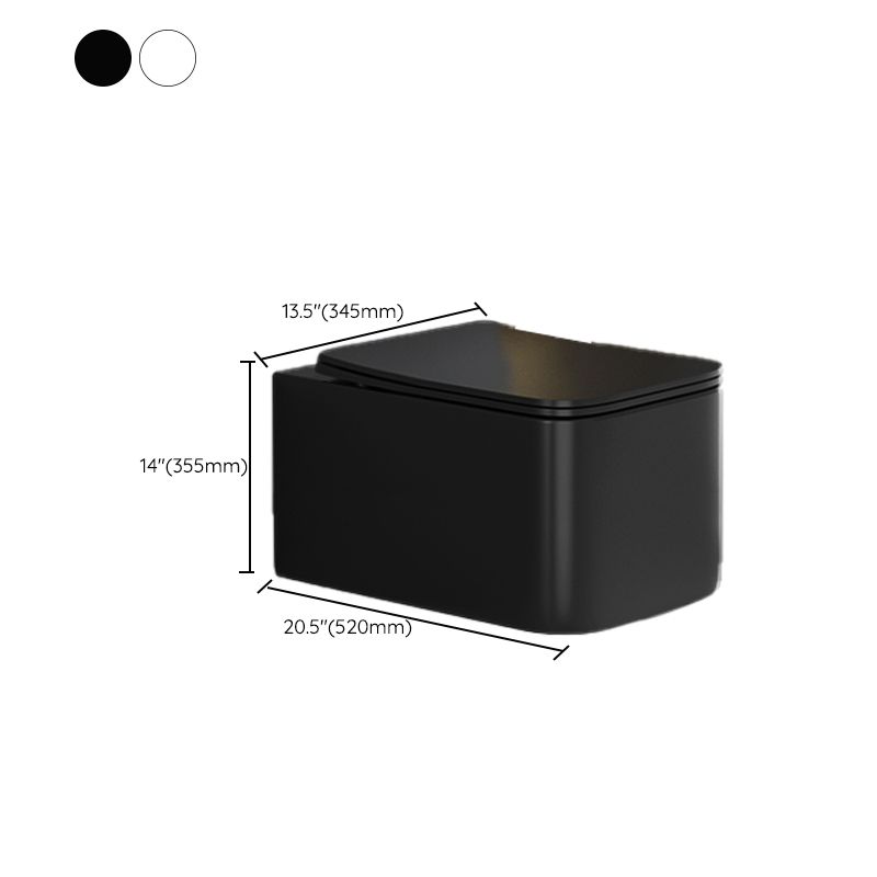Contemporary Wall Mount Flush Toilet Ceramic Urine Toilet for Bathroom