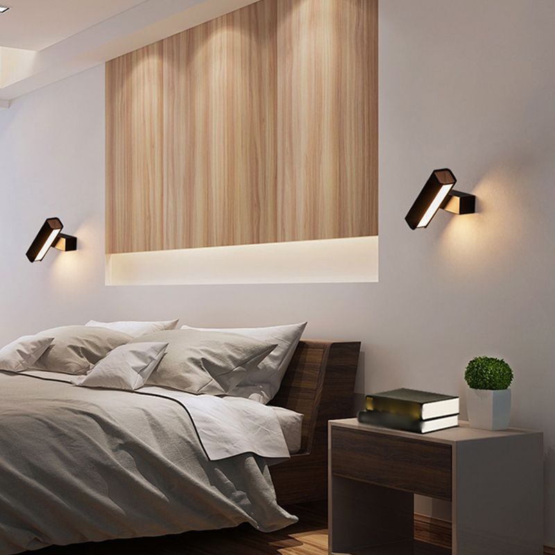 Square Shade Metal Wall Sconce Modern Style 1 Light Wall Mounted Light