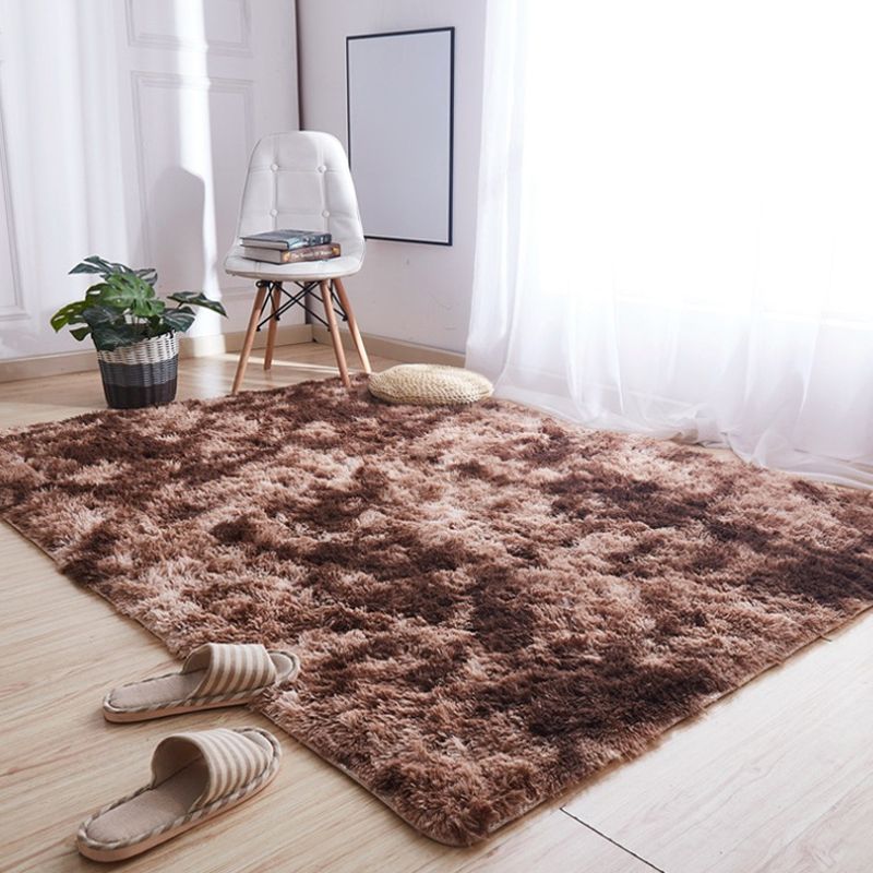 Natürlicher Krawattenfärbem Gemusterter Teppich Multi-Color Fluffy Teppy Anti-Slip Easy Care Teppich für Wohnkultur