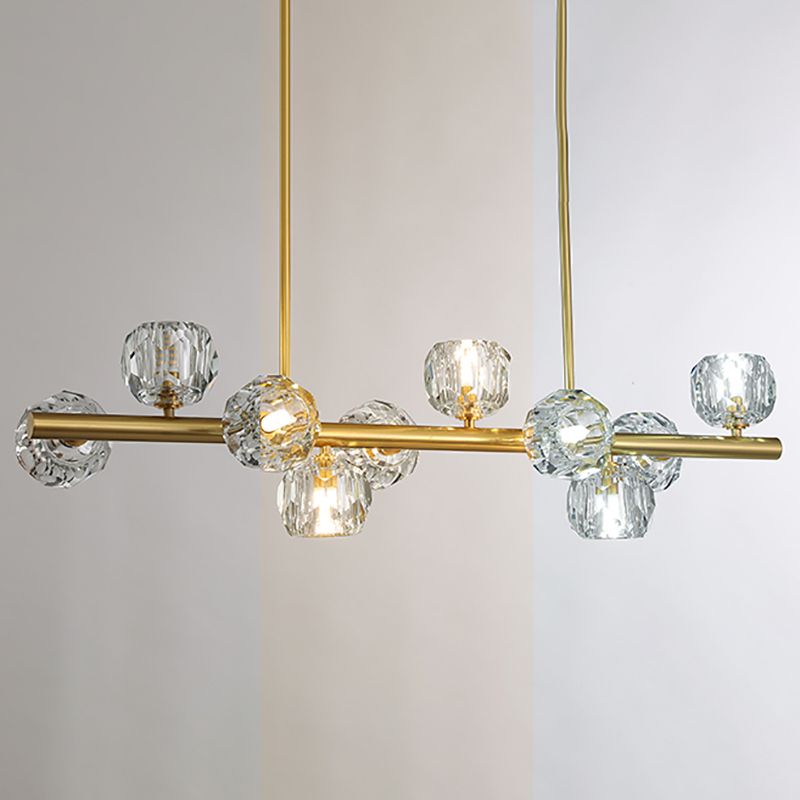 Nordic Dining Island Light Kitchen Crystal Ceiling Hanging Light Fixture
