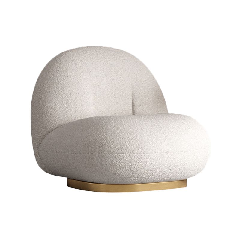 Modern 1-seater Wool Sofa 25.59" H Armless Sofa for Living Room