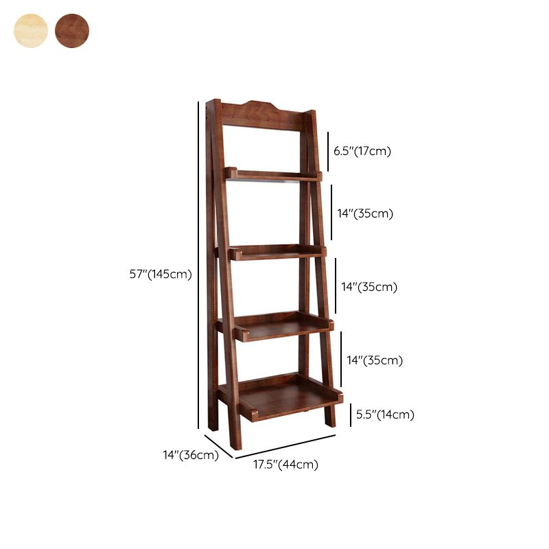 Scandinavian Open Back Standard Bookshelf Wooden Bookcase for Study Room
