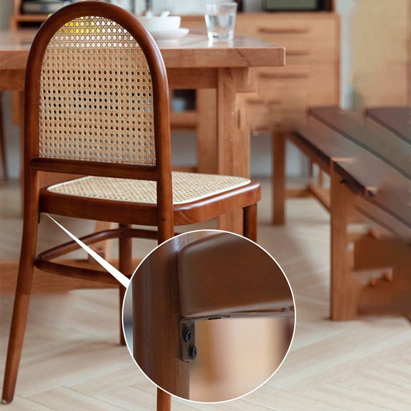 Solid Wood Side Chair Modern Indoor Dining Chair for Home Use