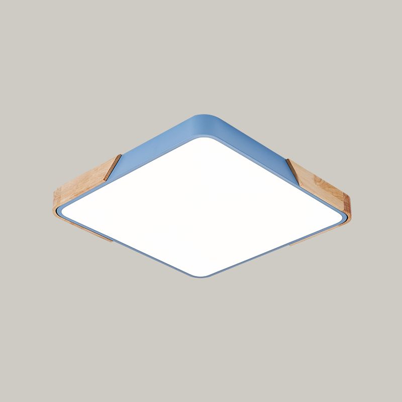 Luminaire encastré LED carré luminaire de plafond en métal de Style nordique