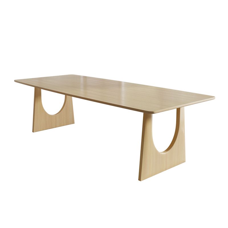 Modern 1/7 Pieces Dining Set Rectangle Pine Wood Dining Table for Dining Room