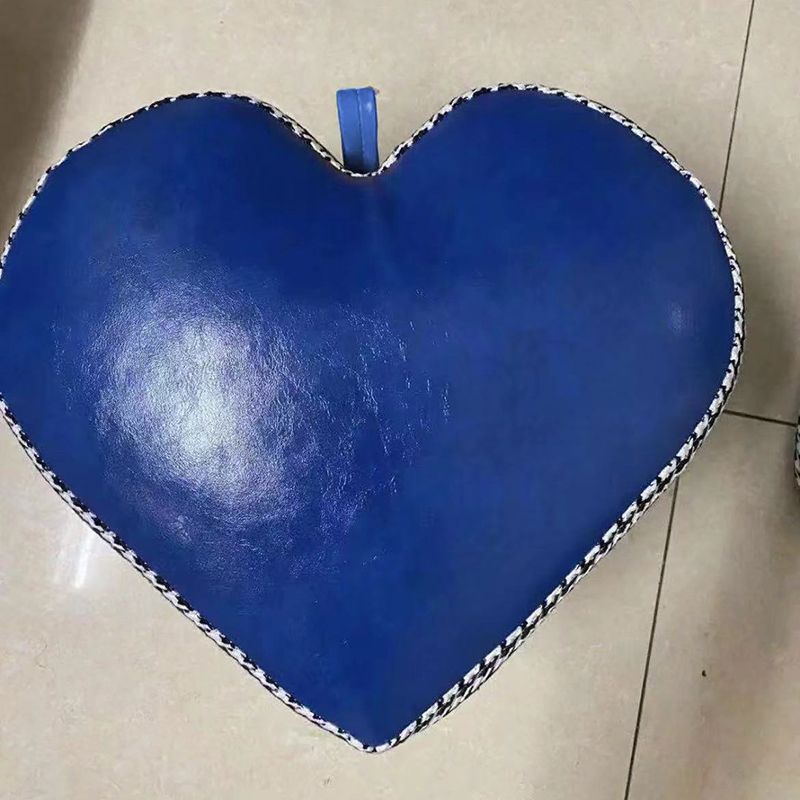 Ottoman Faux Leather Modern Specialty Water Resistant Houndstooth Pattern Ottoman