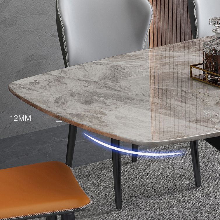 Minimalistische gesinterde stenen top standaard eettafel rechthoekige eettafel voor keuken