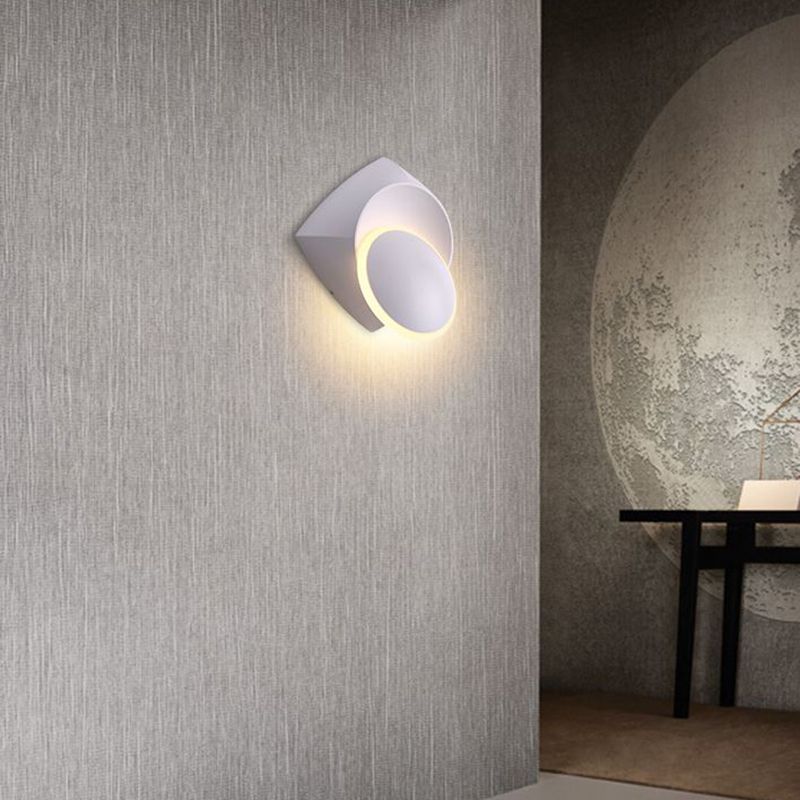 Geometric Shape Metal Wall Light Modern Style 1 Light Wall Light Sconce