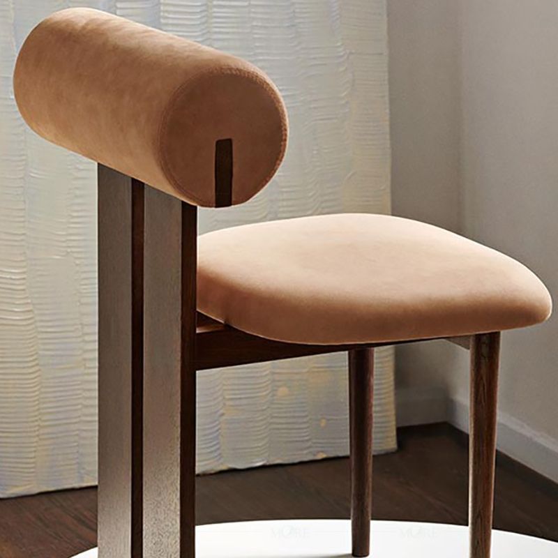 23.22" Wide Armless Chair Solid Wood Frame Chair for Living Room