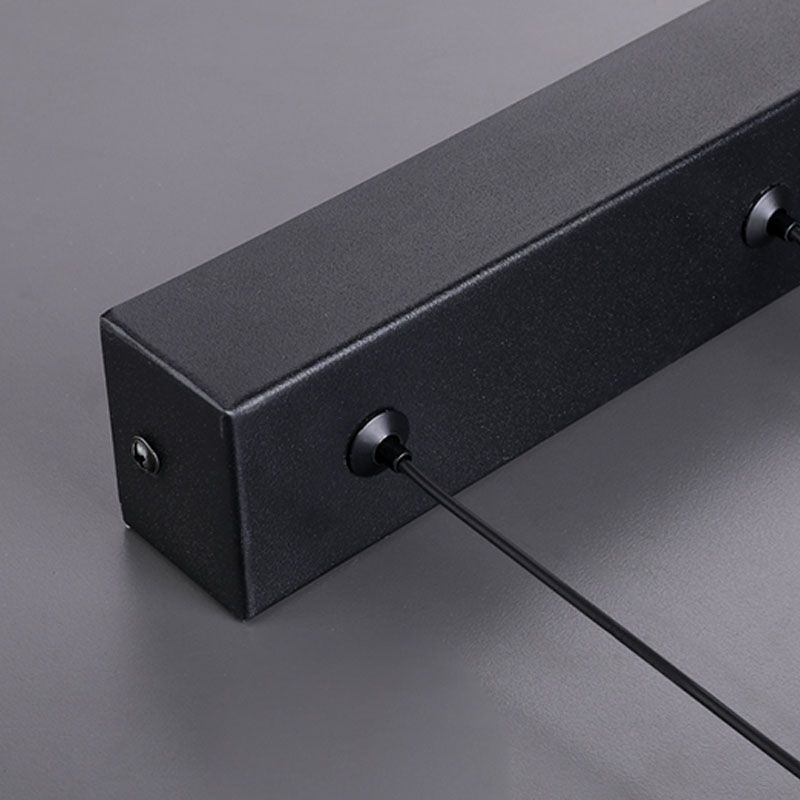 Mehrere Quadrate hängende Deckenleuchten moderner Esszimmer Beleuchtung Metall Kronleuchter