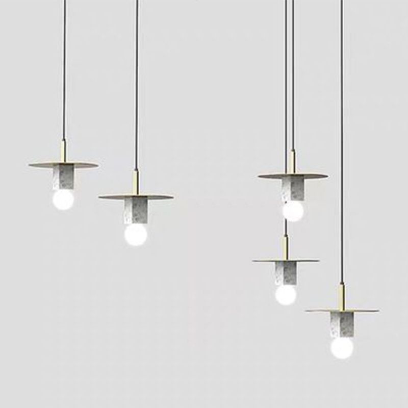 Pendant de style moderne Light Nordic Style Stone Cube suspendu pour le chevet