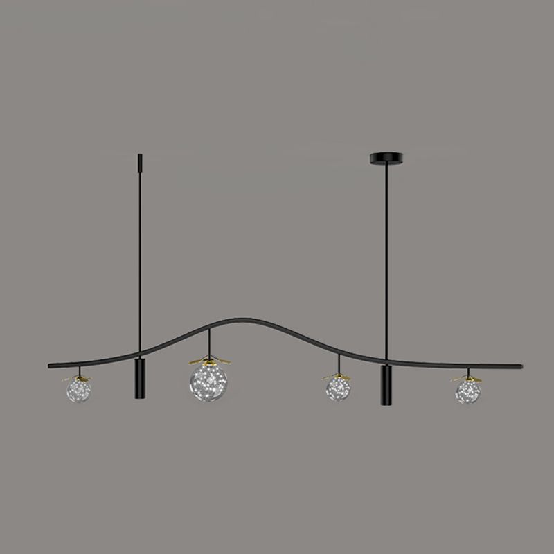 Moderne hangluchting voor Kijkeiland Globe Chandelier Island Lighting Ideas