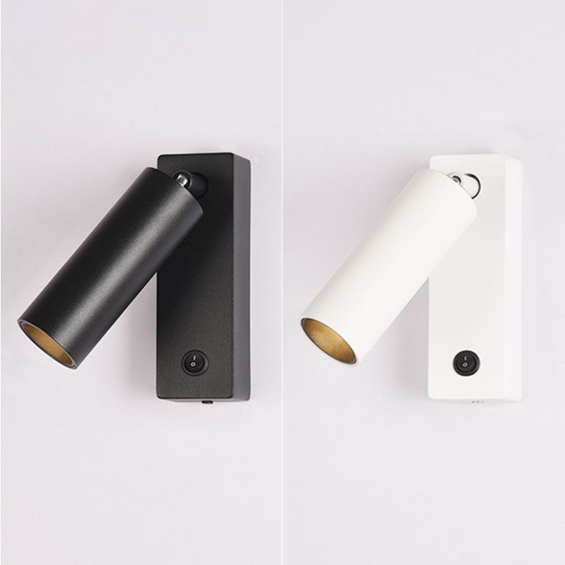 Modern Style Adjustable Wall Sconce Light with Acrylic Shade for Bedroom