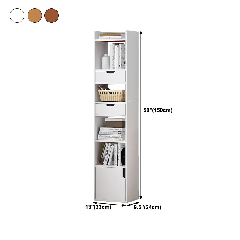 Contemporary Manufactured Wood Bookshelf Home Standard Bookcase