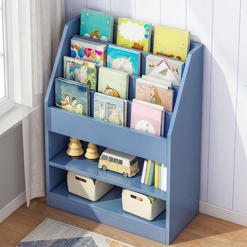 Engineered Wood Shelf Bookcase Contemporary Book Shelf for Study Room