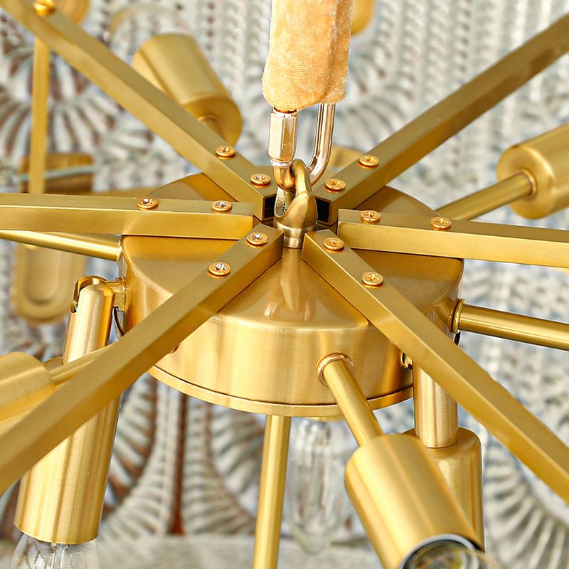 Copper Tiered Glass Ceiling Pendant Contemporary Ceiling Lighting Fixtures