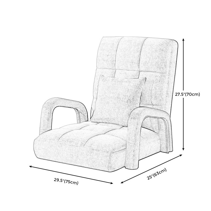 29.52"Wide x 24.80"Deep Linen Accent Room Chair with Biscuit Back