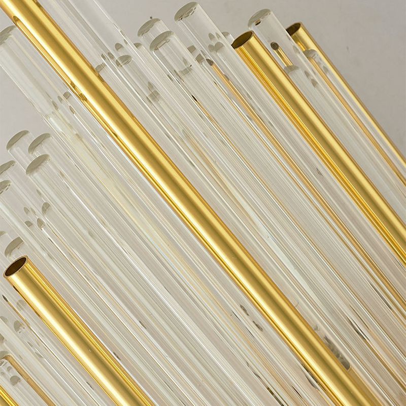 Crystal Wall Sconce 1 Light Modern Style Wall Mount Lamp with Metal for Bedroom