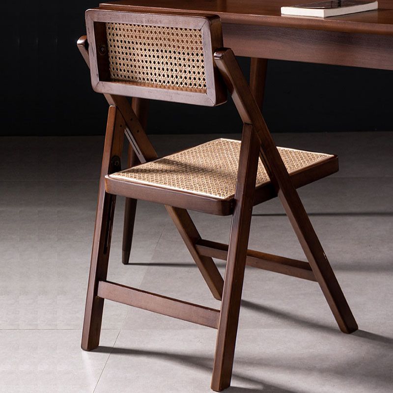 Contemporary Kitchen Chairs Dining Open Back Armless Side Chairs with Wooden Legs