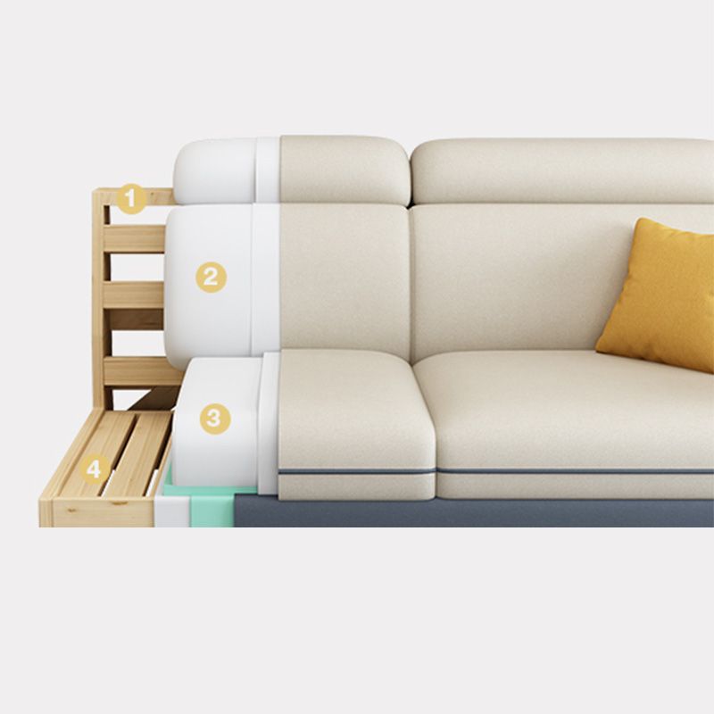 Faux Leather Pillow Top Arm Sectional 39.37"High Modern Sofa and Chaise