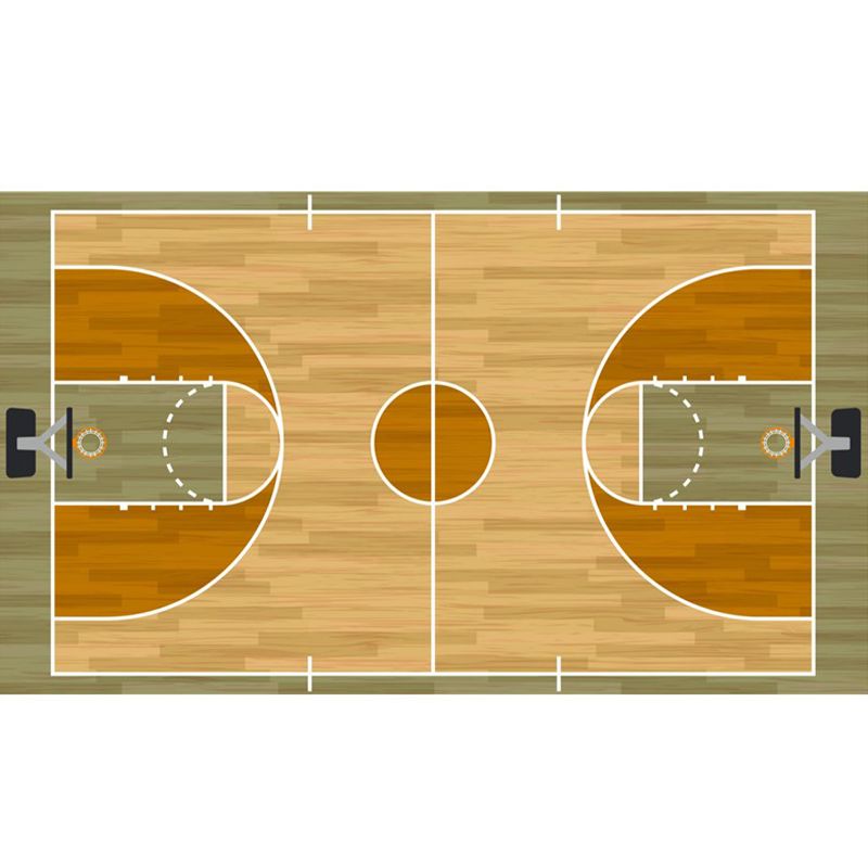 Fancy Court Pattern Area Rug Modern Polyester Area Carpet Stain Resistant Rug for Home Decor