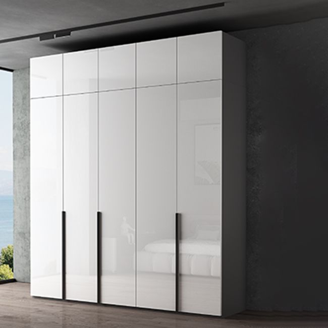 Modern Wardrobe Armoire Engineered Wood Wardrobe Cabinet with Drawer