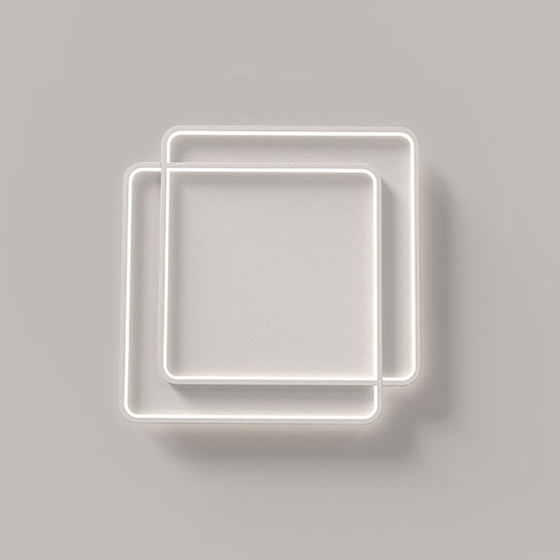 White Simplicity Flush Mount Lighting LED Flush Mounted Ceiling Lights for Dining Room