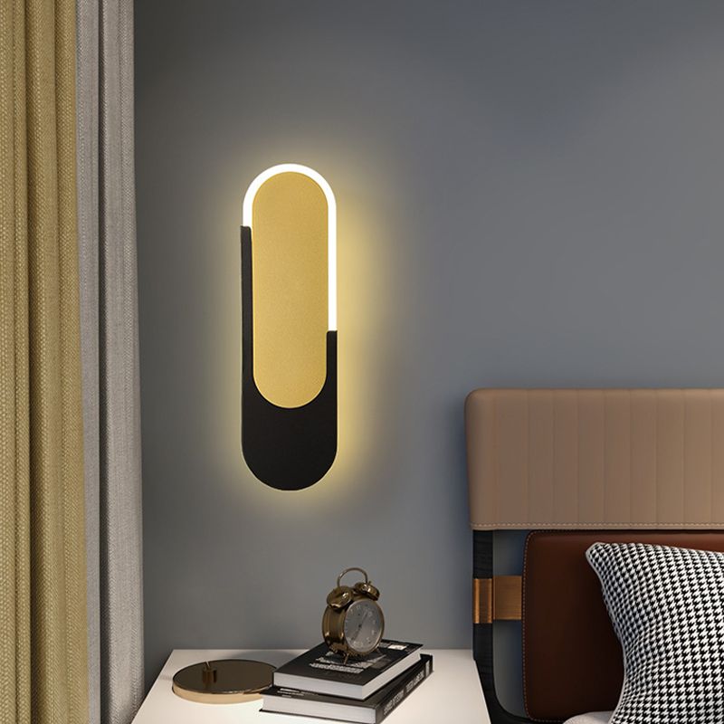1 Light Geometric Wall Sconce Lights Modern Metal Wall Mounted Light Fixture