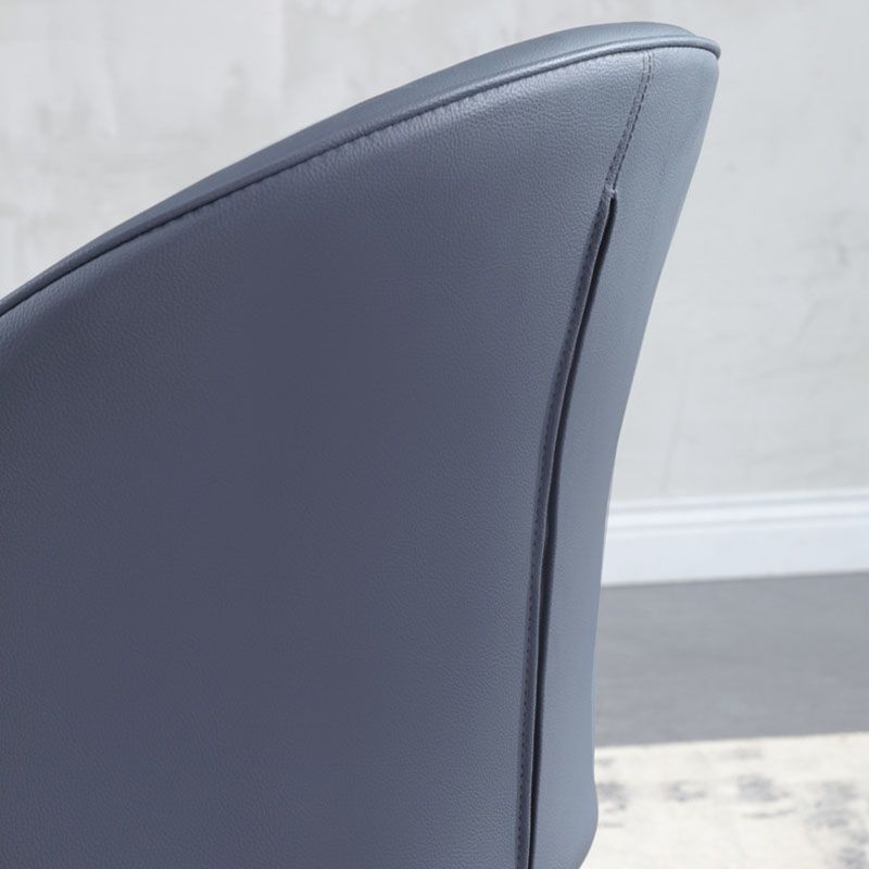 Solid Back Side Chair Metal Leg Modern Contemporary Indoor-Outdoor Chair