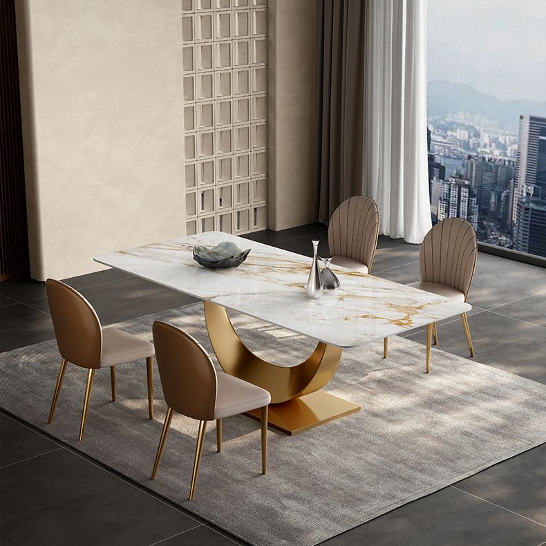 Glam 1/3/4/5/7 Pieces Dining Set Sintered Stone Dining Table Set