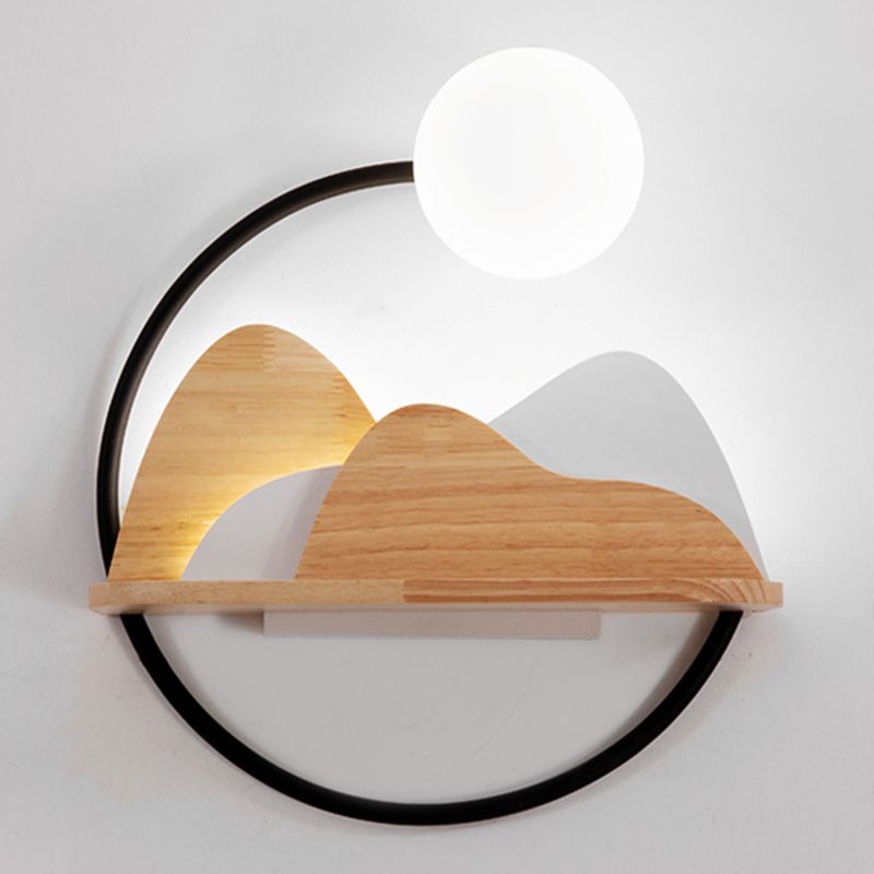 Schwarze Kugelleuchten Leuchten moderner Metall 2 Leuchten Wandmontagelampe