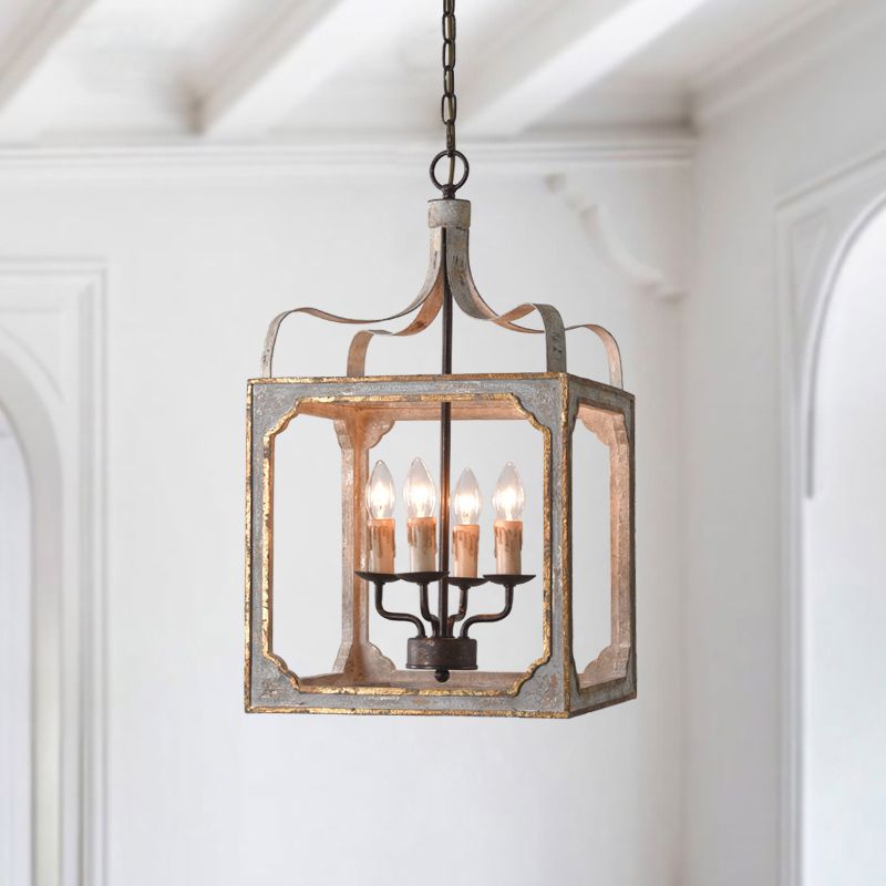 4 têtes salon suspension du lustre accroché