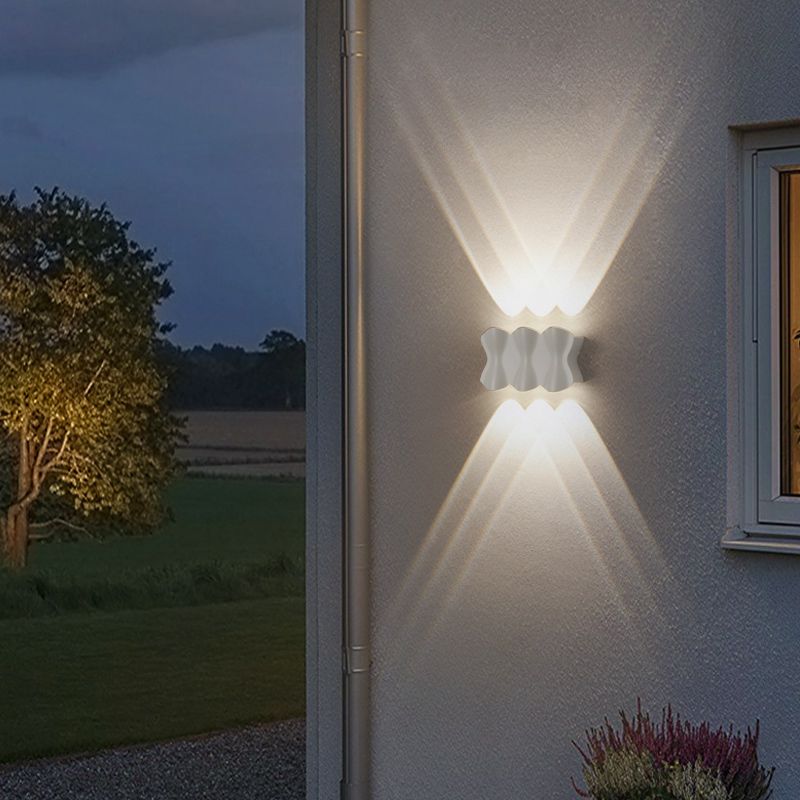 LED Outdoor Wall Mounted Light Modern Minimalism Waterproof Sconce Light for Doorway Courtyard