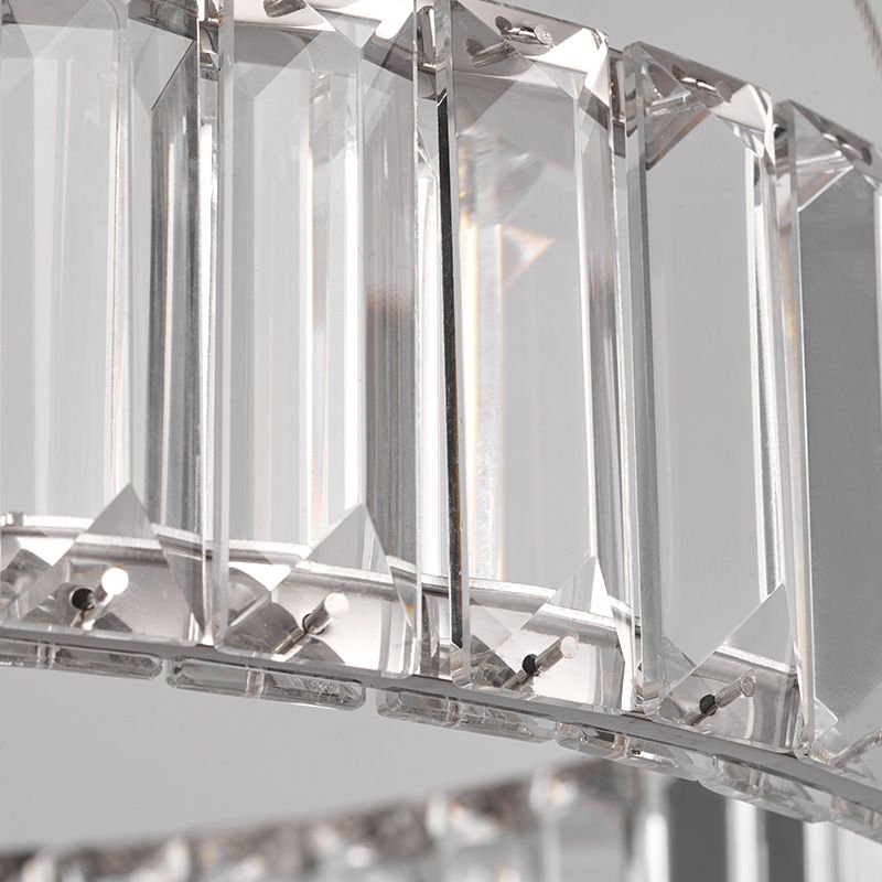 Luci d'isola orbicolare Crystal Contemporary Simplicity Fissature di illuminazione a sospensione per il ristorante