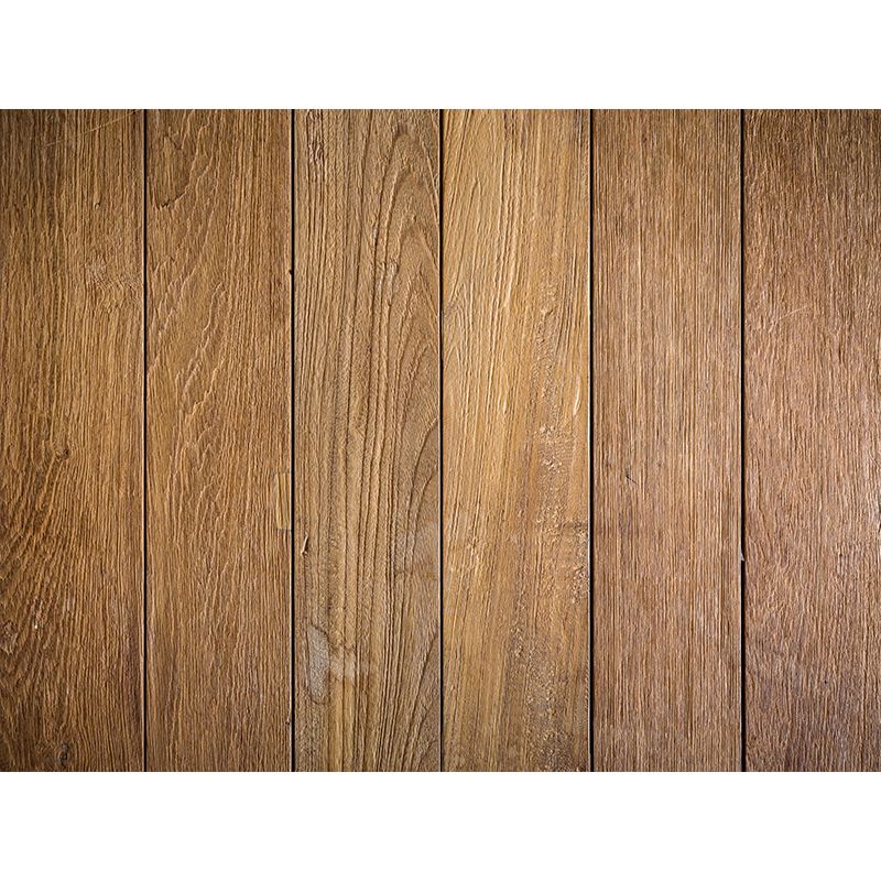 Yellow Wood Texture Mural Wallpaper Contemporary Style Bathroom Wall Decor