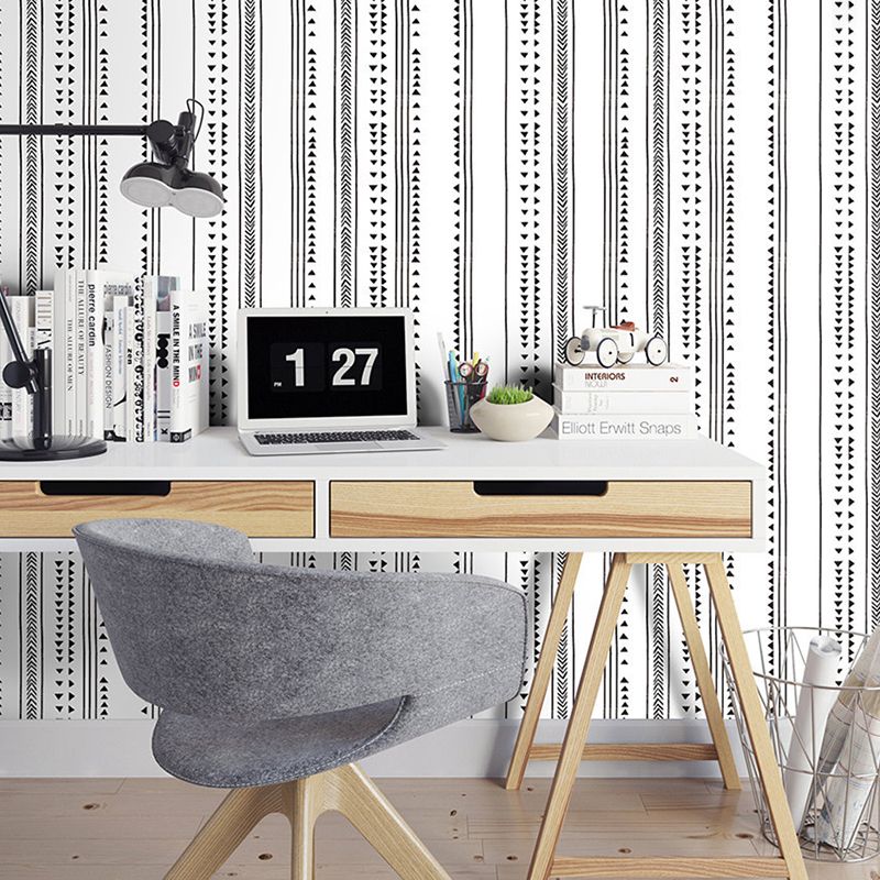 Tassels and Triangle Wallpaper 17.5-inch x 19.5-foot Self-Adhesive Modern and Simple Wall Covering