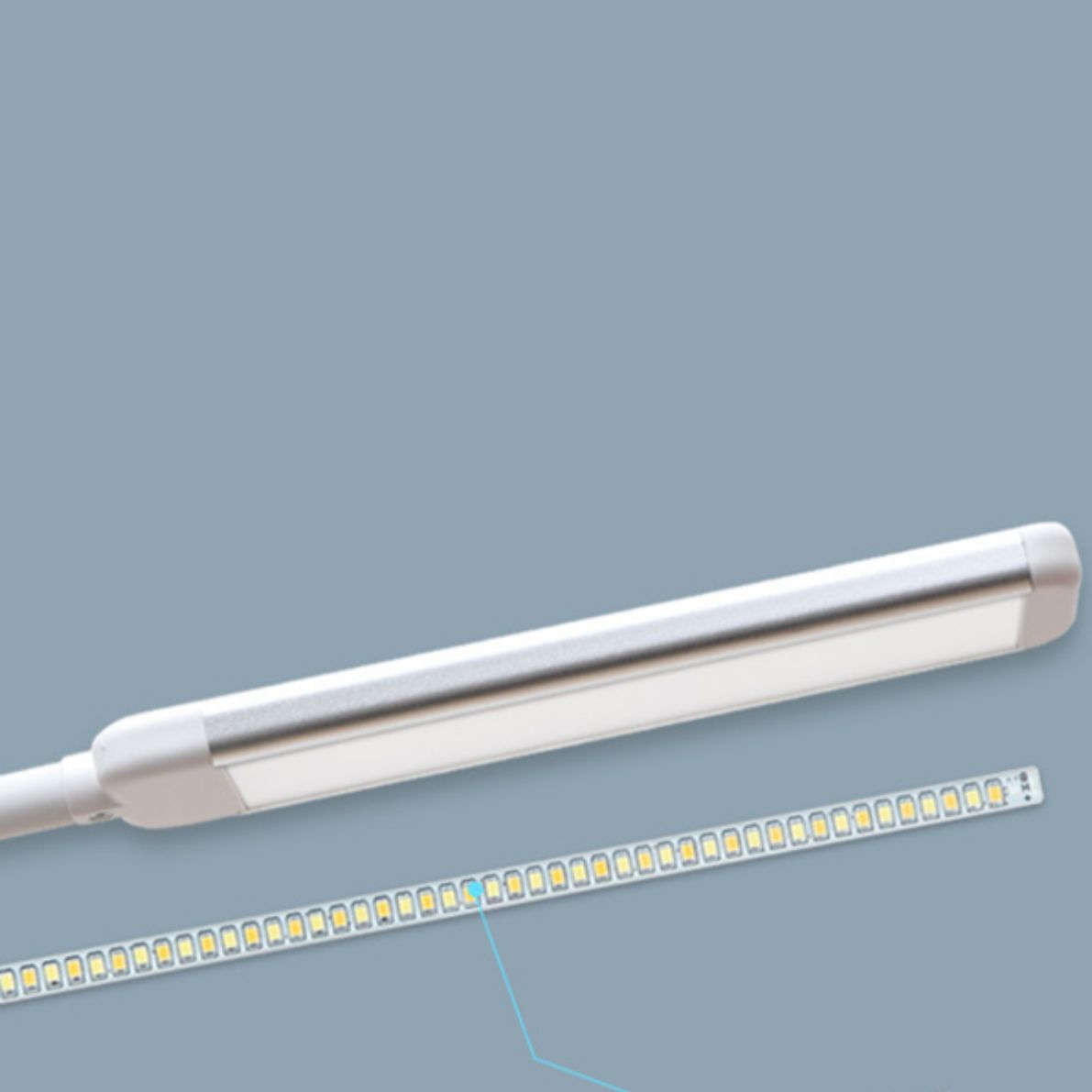 Modern Linear Floor Lamp Metal 59" High Adjustable Floor Light for Living Room